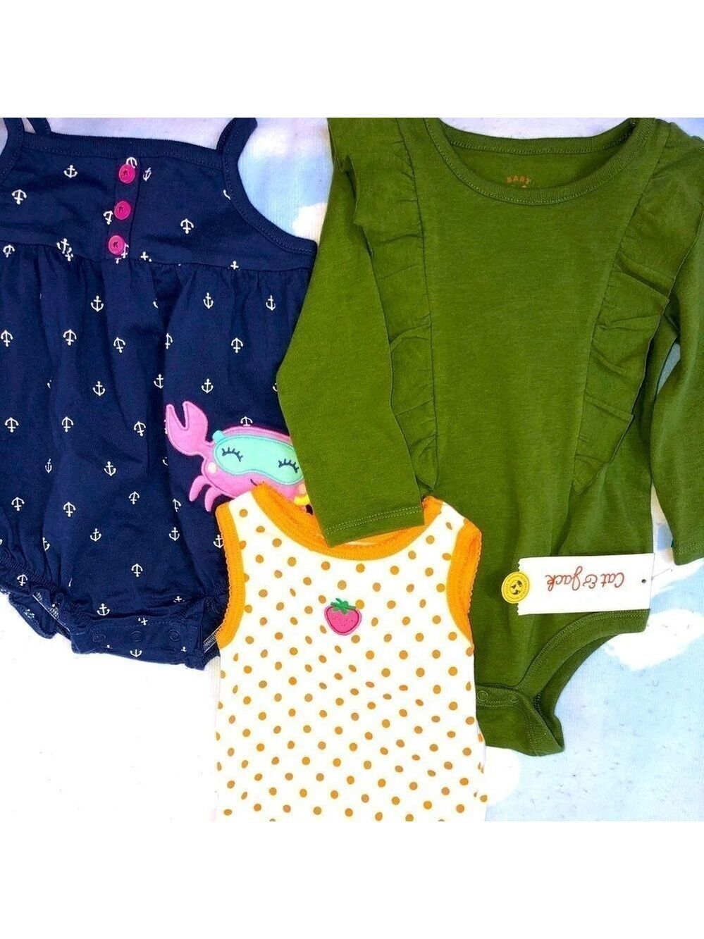 NWT/NWOT infant girls 6-9M onesie bundle